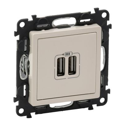 LEGRAND VALENA LIFE 2XUSB SOCKET TYPE A 5V 2.4A CREAM