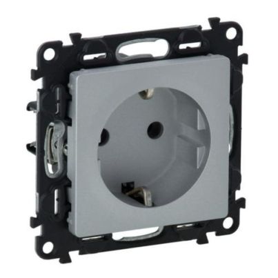 LEGRAND VALENA LIFE GERMAN TYPE SOCKET ALUMINIUM