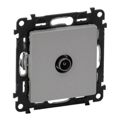 LEGRAND VALENA LIFE TRANSITIONAL MALE TV SOCKET (14 DB) ALUMINIUM