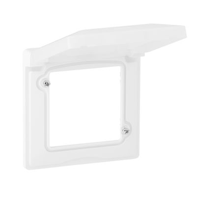 LEGRAND VALENA LIFE DECORATIVE SINGLE FRAME WITH COVER WHITE