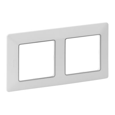 LEGRAND VALENA LIFE DECORATIVE DOUBLE PANEL WHITE-CHROME
