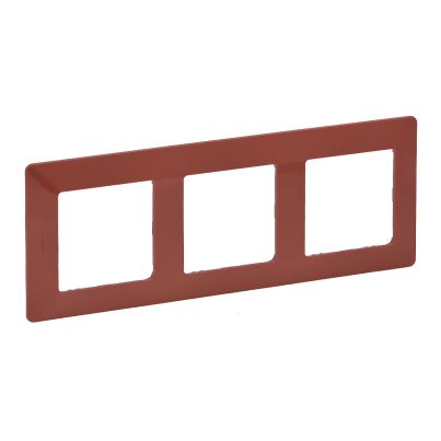 LEGRAND VALENA LIFE DECORATIVE TRIPLE PANEL TERRACOTTA
