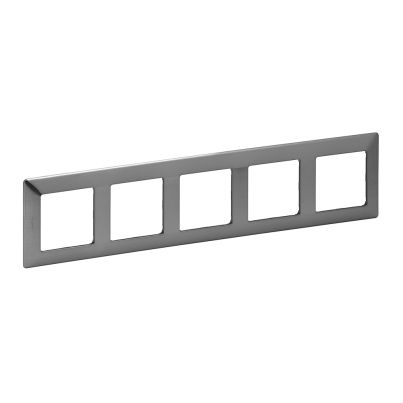 LEGRAND VALENA LIFE DECORATIVE FIVEFOLD PANEL STAINLESS STEEL