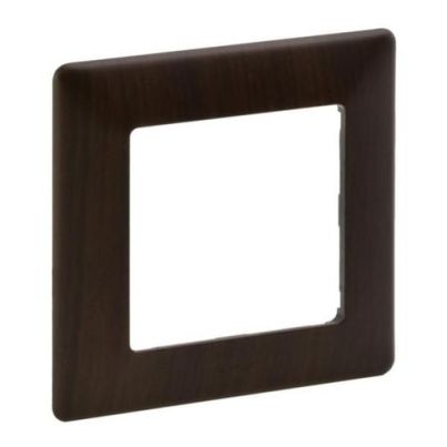 LEGRAND VALENA LIFE DECORATIVE SINGLE PANEL DARK WOOD