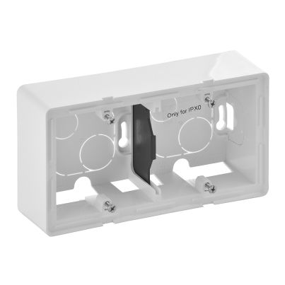 LEGRAND VALENA LIFE DOUBLE CONSOLE BOX FOR SURFACE MOUNTING WHITE