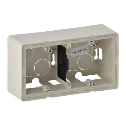 LEGRAND VALENA LIFE DOUBLE CONSOLE BOX FOR SURFACE MOUNTING CREAM