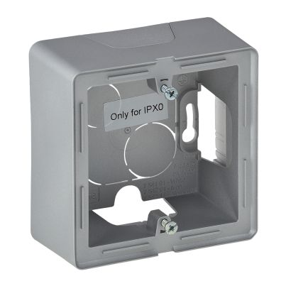 LEGRAND VALENA LIFE SINGLE CONSOLE BOX FOR SURFACE MOUNTING ALUMINIUM