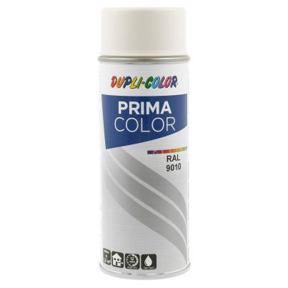 Spray Paint PRIMA COLOR RAL 9010M, Medium White, Matte, 400 ml