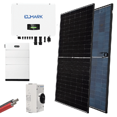 Hybr. solar system 3P 15kW 580W pan+batt