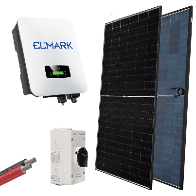 ON-GRID solar system 3P 10kW 580W panel 18 pcs