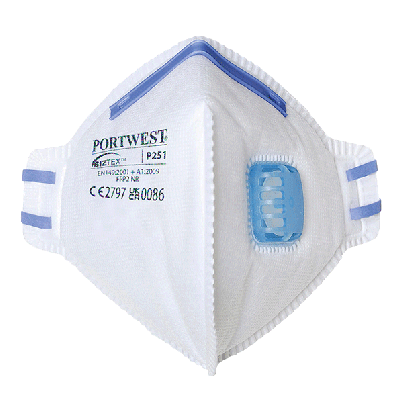 P251 FFP2 valved fold flat respirator