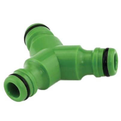 Three-way hose connector, 3/4