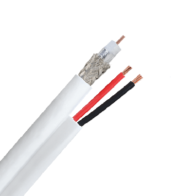 Coaxial cable RG59 / + 2X0.5mm2