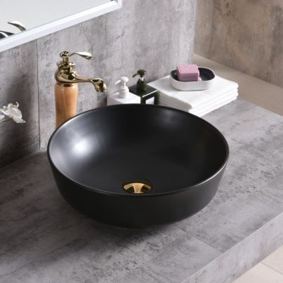PORCELAIN BASIN 875MB DALIA BLACK MATT