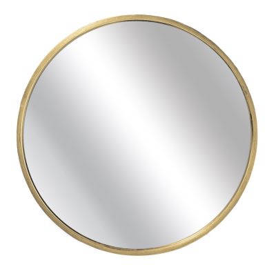 Wall mirror with metal frame 60x60cm gold