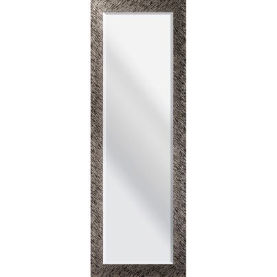 Wall mirror with metal frame 53x153cm black