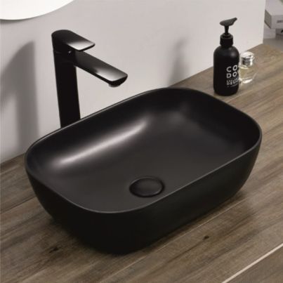PORCELAIN BASIN 887BLACK BLACK MATT