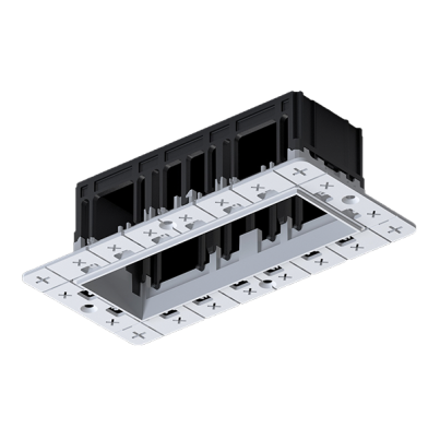 Modena 3 Module Recessed box without frame