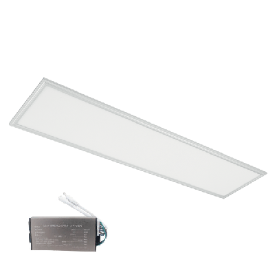 LED panel 48W 4000K 295X1195mm IP54 white frame +emergency kit
