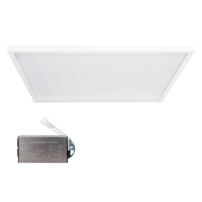 LED Panel 40W 595X595X35 4000K surface mounting white+emergency kit