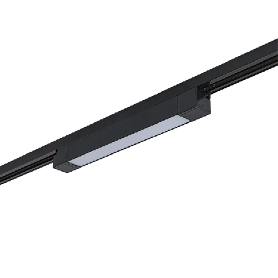 TRACK LIGHT FGLN 2-LINES 20W 120° 3000K BLACK