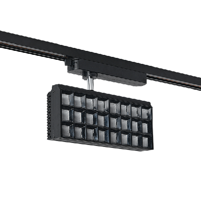 TRACK LIGHT PFLD 2-LINES 60W 30° 4000K BLACK