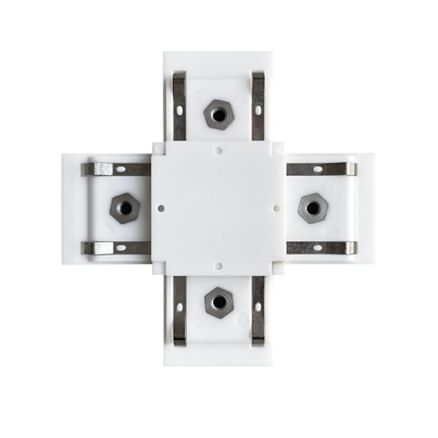 EL-XC X-CONNECTOR FOR ULTRA SLIM MAGN. RAIL WHITE
