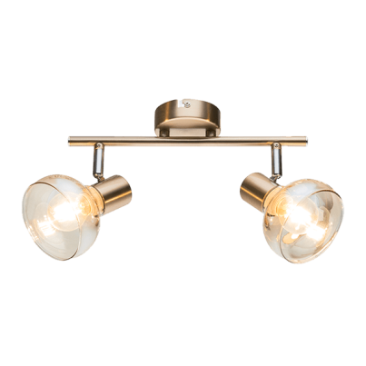 ADDY Spot lamp 2xE14 antique brass