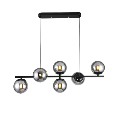 ALBERTO Chandelier 6xG9 black