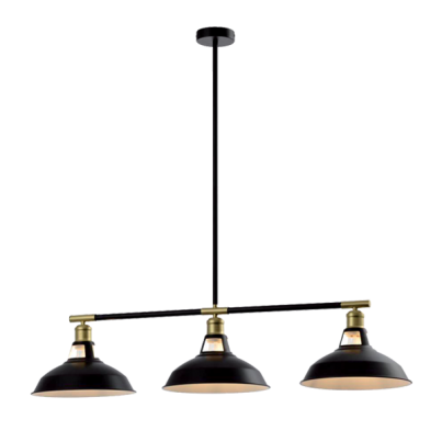 JEMMA PENDANT 3XE27 BLACK/GOLD