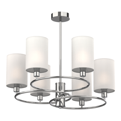 LUKAS Celing lamp 6xE14 white/chrome
