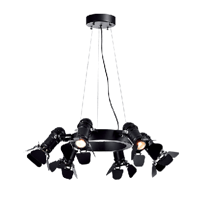 ROCK Chandelier 6xG9+ 4x5WLED CCT black