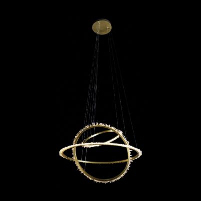 CORONA LED PENDANT 104W 3000K, GOLD