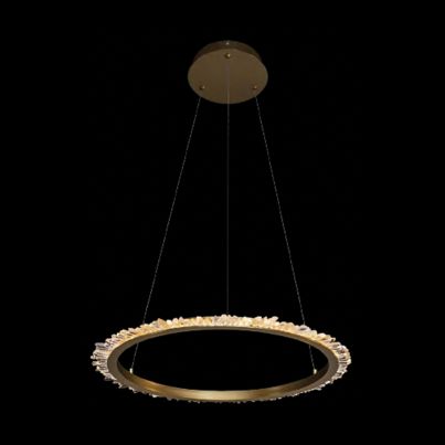 CORONA LED PENDANT 20W 3000K 475MM, GOLD