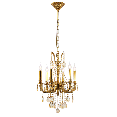 FREDERICK Chandelier 3xE14 brass