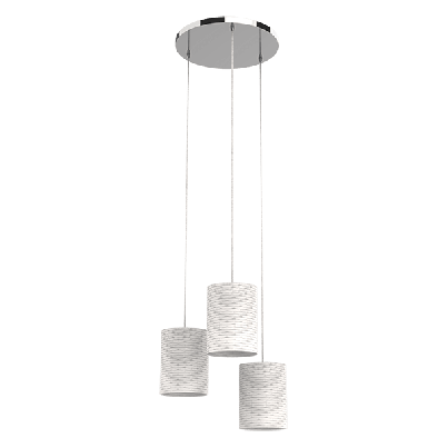 INES Pendant 3xE14 white/chrome