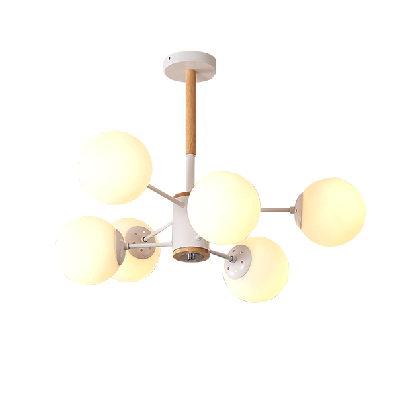 ISABEL Chandelier 6xE27 white