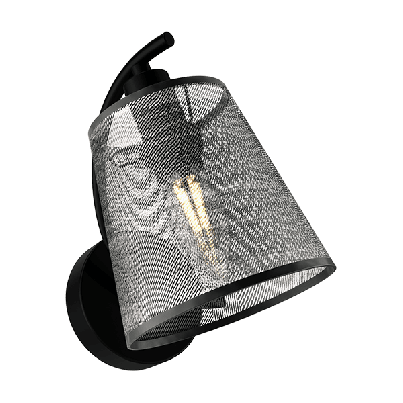 JASMINE Wall lamp 1xE14 black/grey