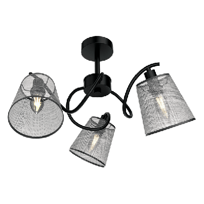 JASMINE Celing lamp 3xE14 black/grey