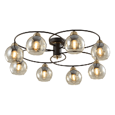 ERMINA Chandelier 6xE14 chrome/glass