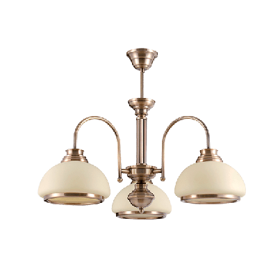 KRISTA Chandelier 5xE27 antique brass