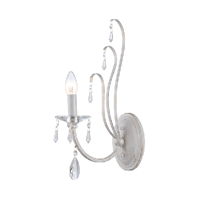 LAURA Wall lamp 1xE14 white/gold