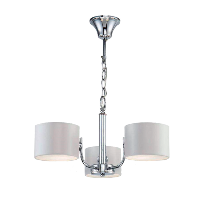 MELODY Chandelier 5xE27 white/chrome