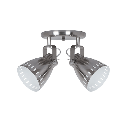 NOAH Spot lamp 2xE27 satin nickel