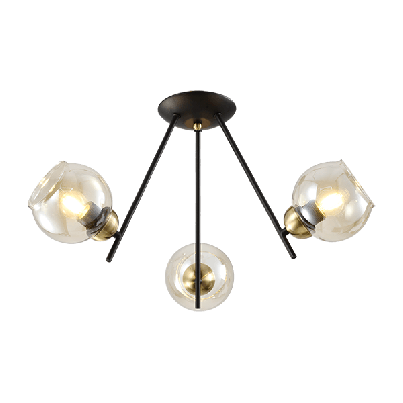 RICK Chandelier 6xE27  black/bronze