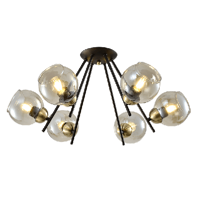 JAY Chandelier 4xE27  black/bronze