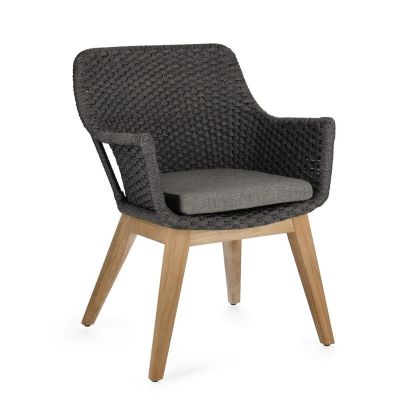 ALLISON CHARCOAL CHAIR W-ARMR W-CUSH