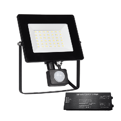 STELLAR HELIOS LED floodlight 30W with sensor+ emergency kit