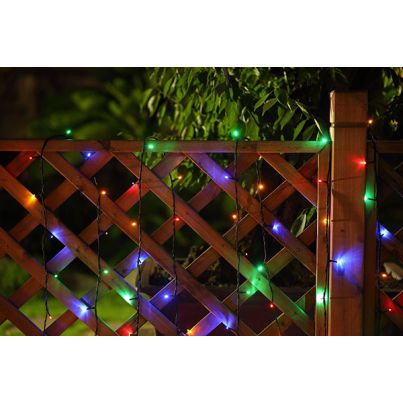 LED solar LED string light 23204C 100x0.5W RGB IP44 13m