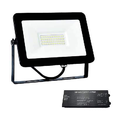 VEGA slim SMD 100W LED floodlight 5500K+ emergency kit